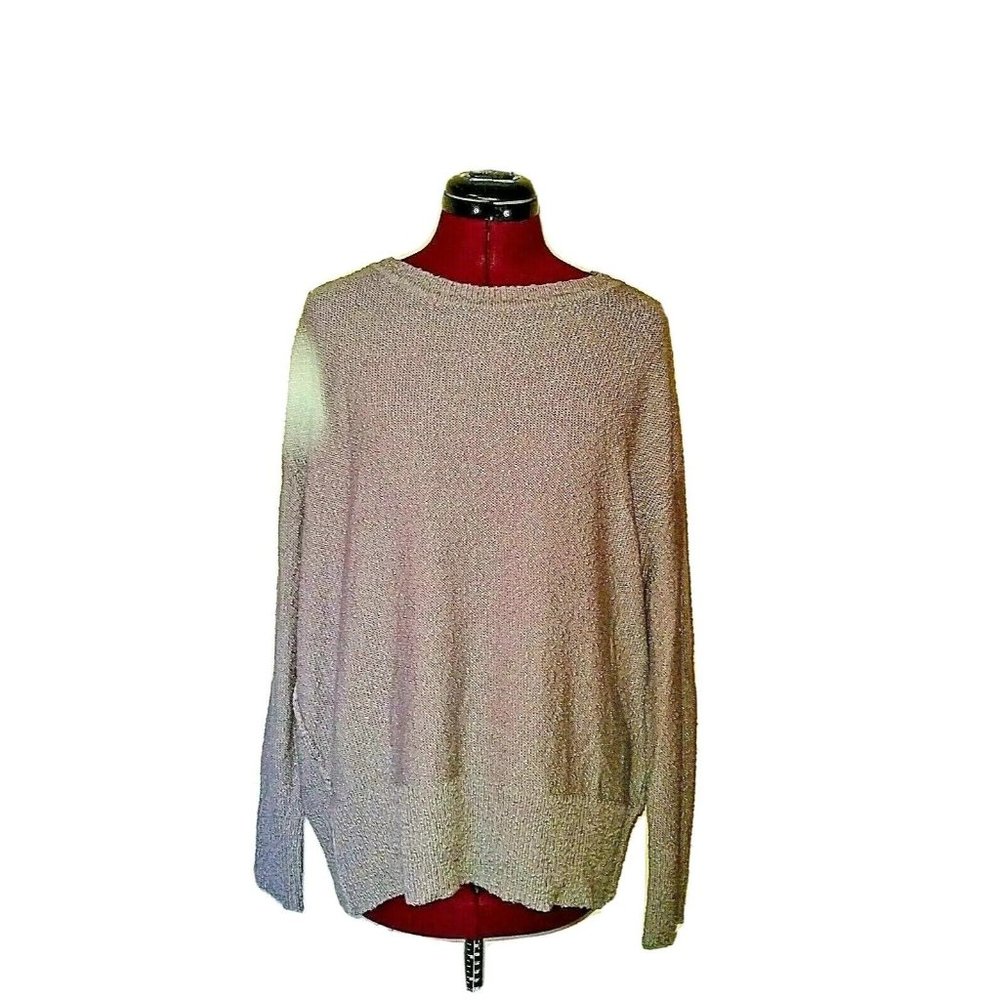 Style & Co. Womens Sweater Size Small Mid Grey Heather Pullover